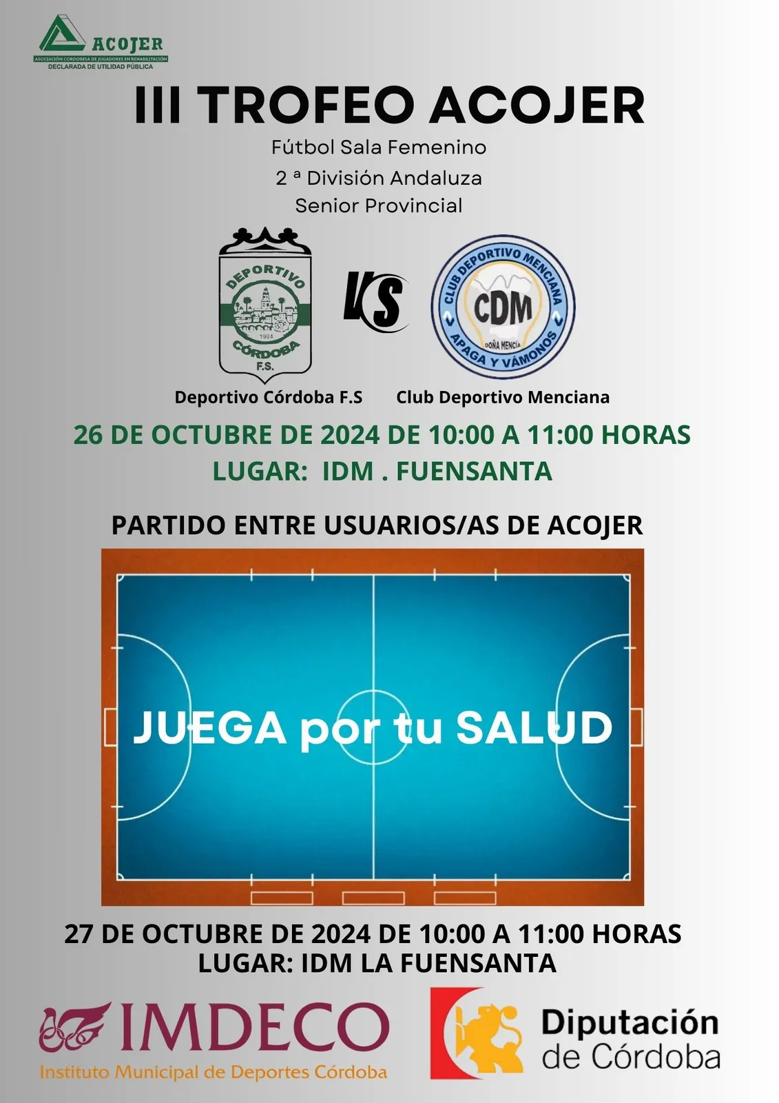 Cartel de III Trofeo ACOJER